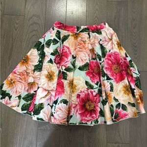 Dolce & Gabbana girls floral circle Camellia skirt